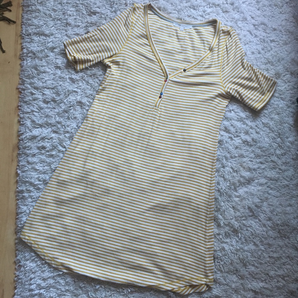 NWOT Yellow Anthropologie Dress